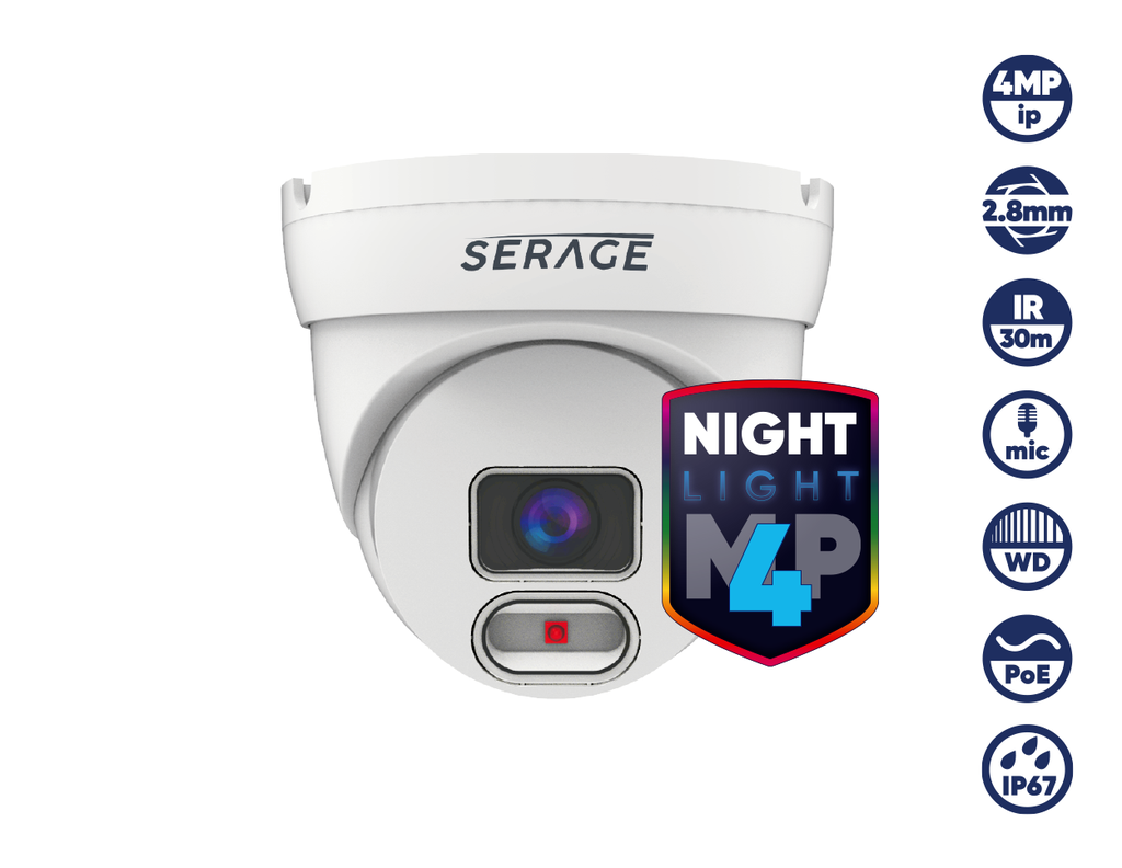 SERAGE 4 MP IP 2.8mm Fixed Lens Dome Camera