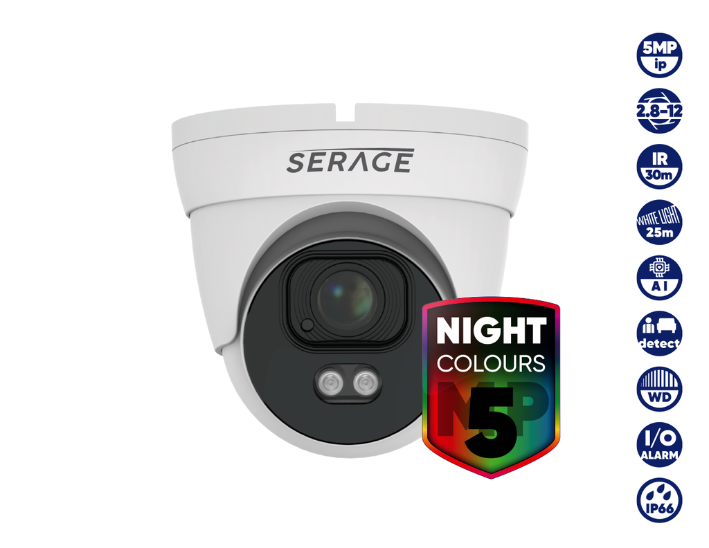 SERAGE 5MP 2.8-12mm Motorised Dome Camera