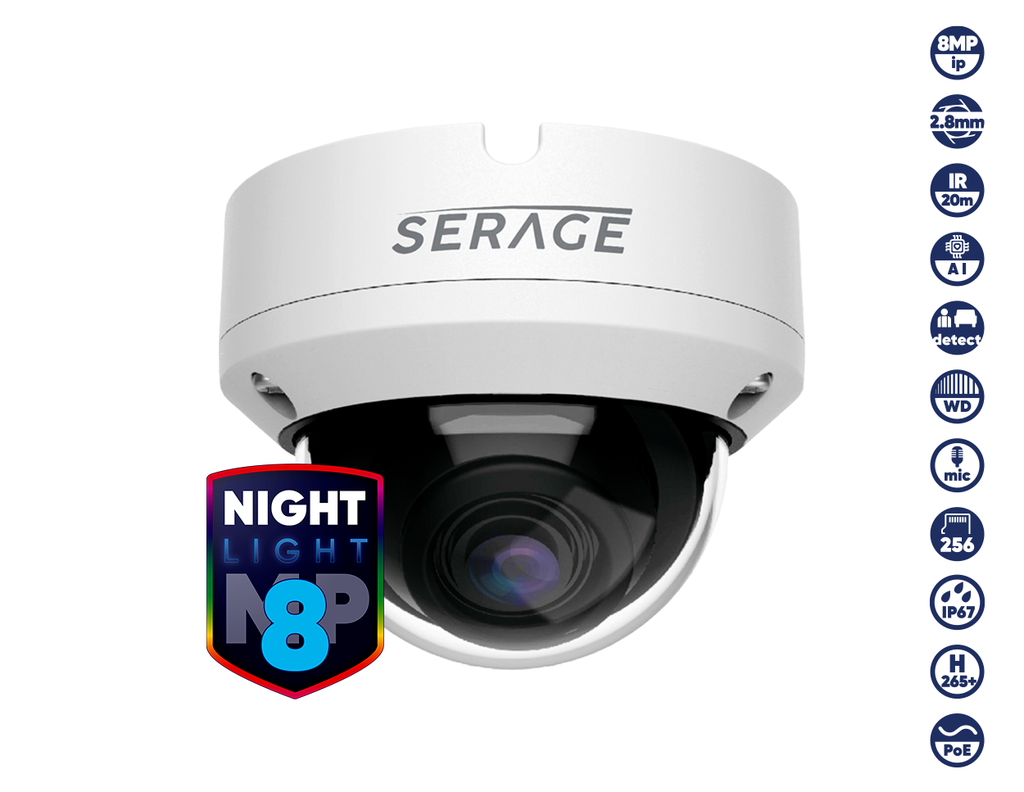 SERAGE 8MP Vandal Dome Camera