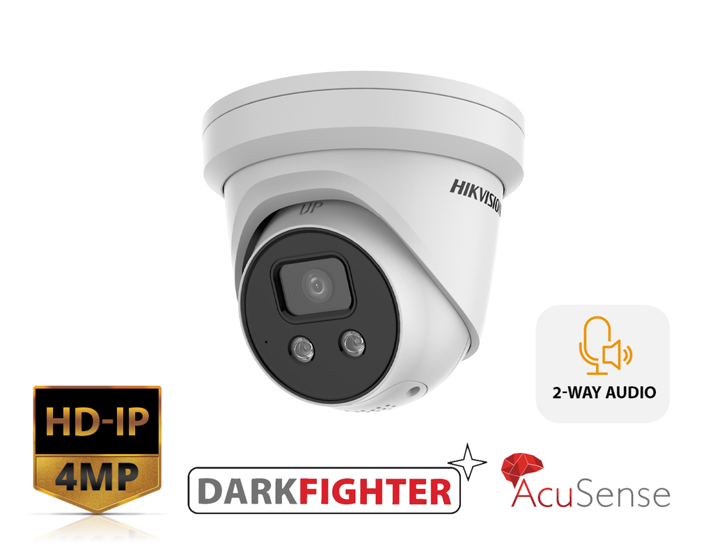 Hikvision AcuSense 4 MP IR Fixed Turret Network Camera