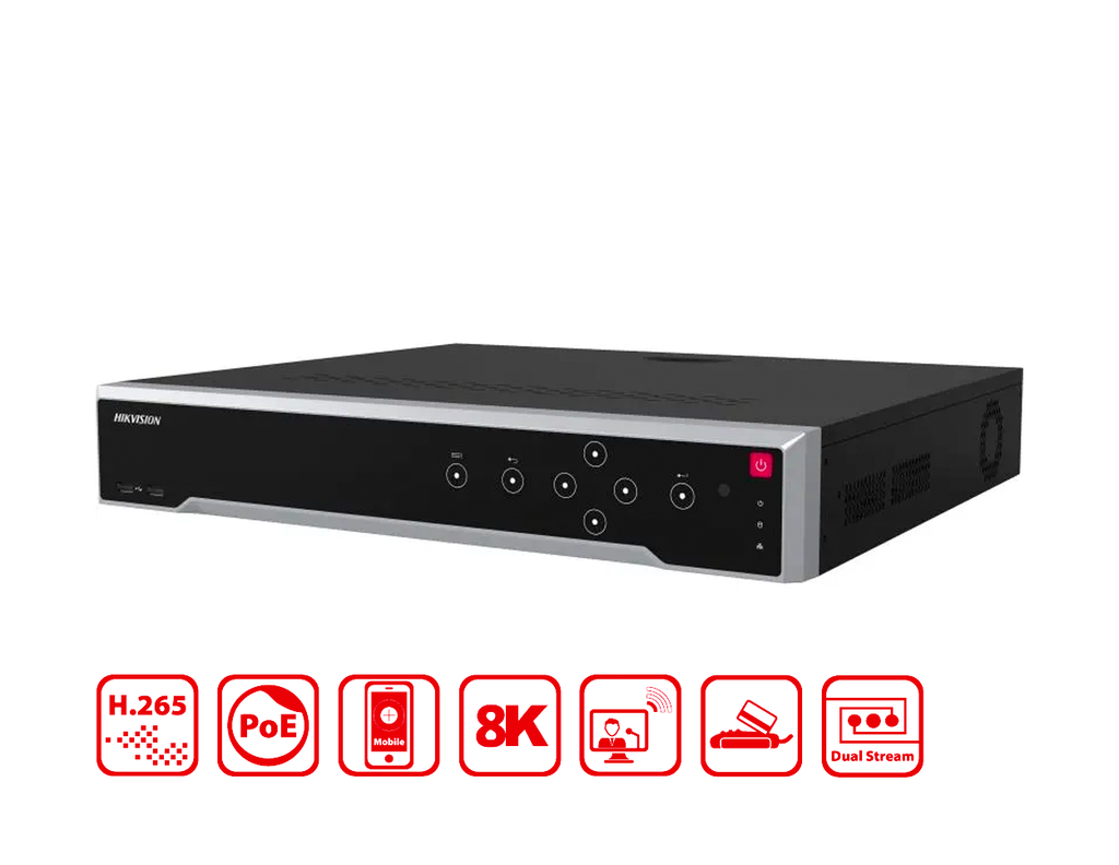 DS-7716NI-M4/16P - Hikvision 16-ch 1.5U 16 PoE 8K NVR