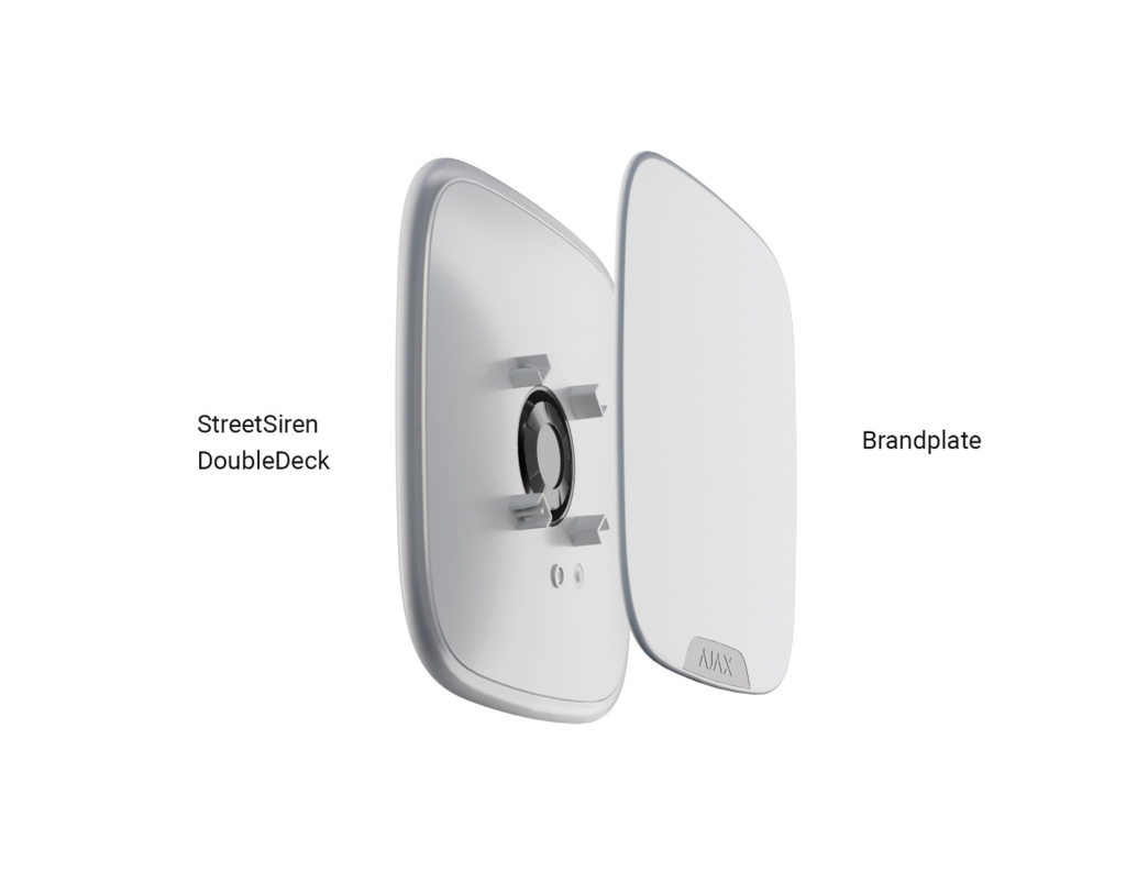 AJDS20473W - White StreetSiren DoubleDeck Moulage