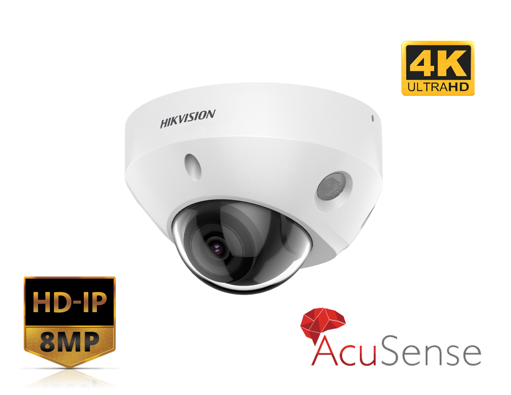 DS-2CD2583G2-IS(2.8MM) - 8MP AcuSense Fixed mini Dome Network Camera