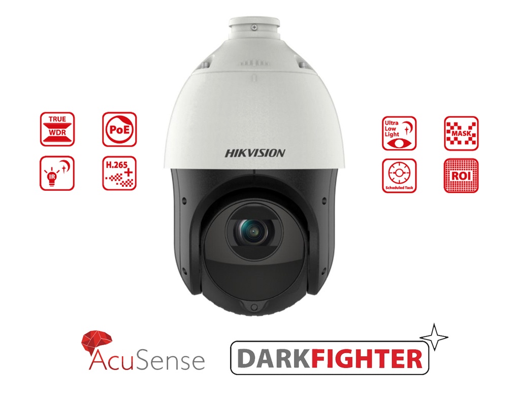 DS-2DE4215IW-DE(T5) - Hikvision 2 MP 15X Powered by DarkFighter IR Network Speed Dome