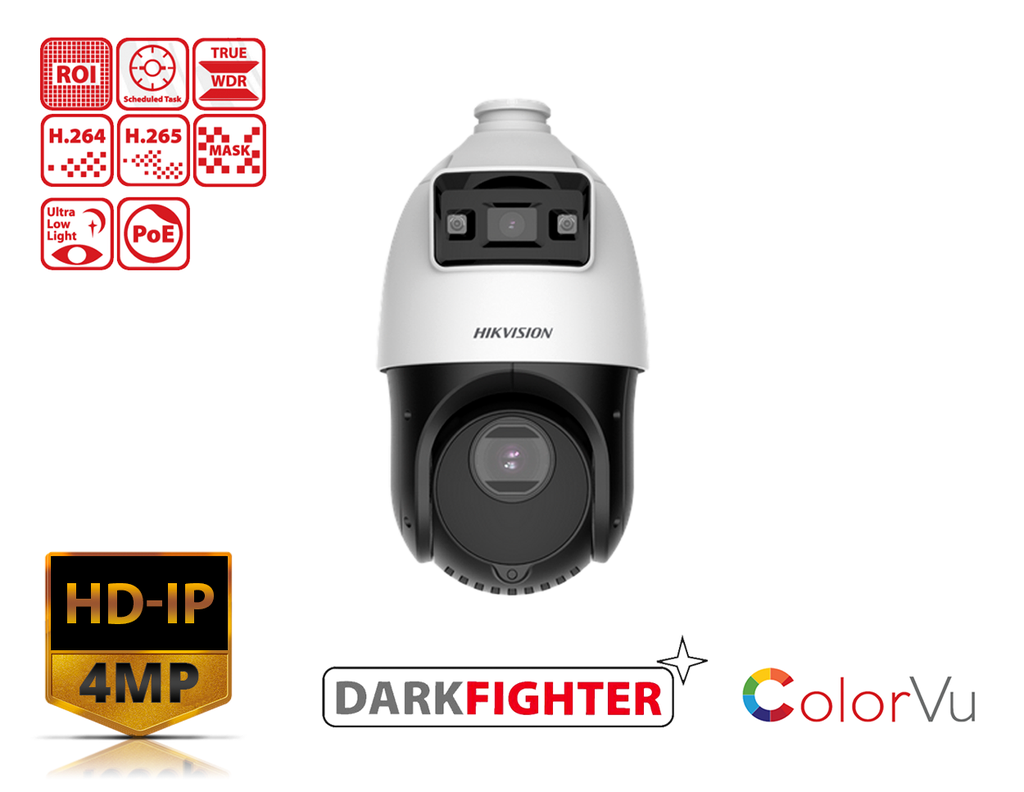 DS-2SE4C425MWG-E(14F0) - TandemVu 4MP 25× IR Network Speed Dome