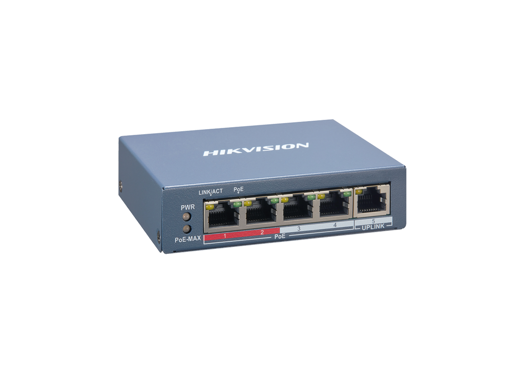 DS-3E1105P-EI - Smart Managed 4-Port 100 Mbps PoE Switch