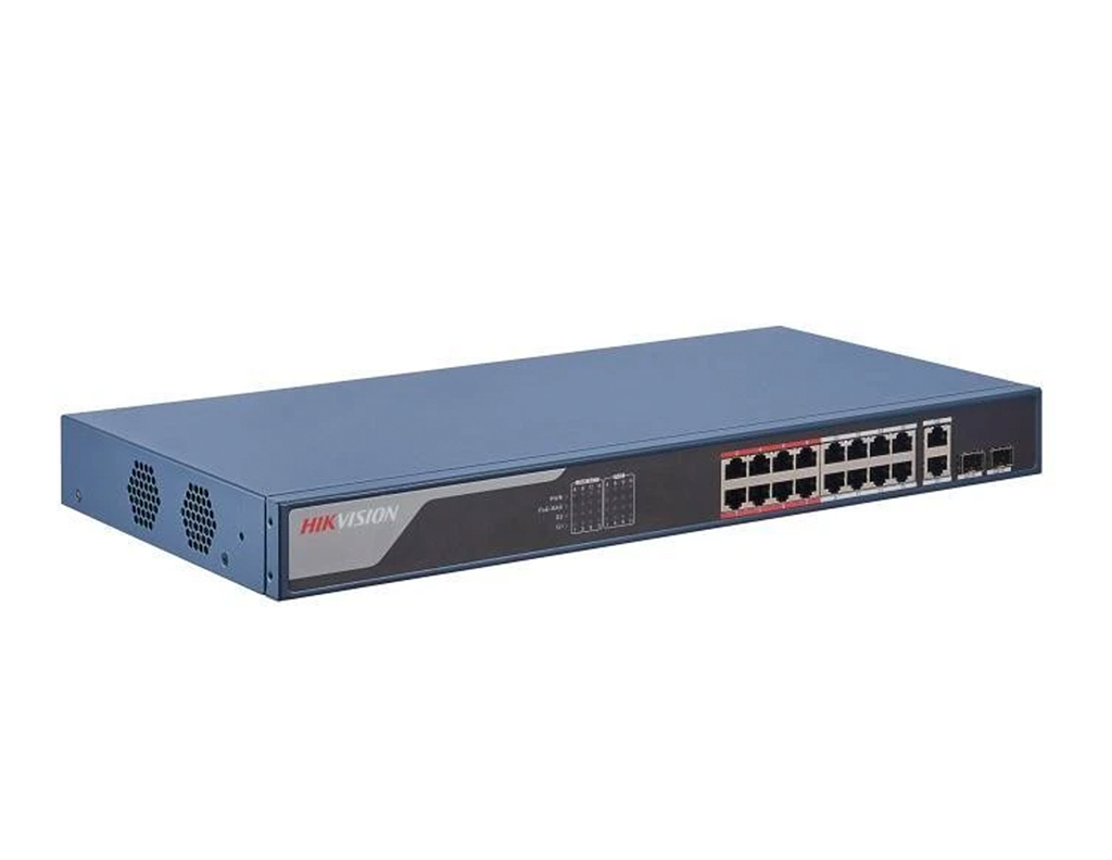 DS-3E1318P-EI - Hikvision 16 Port Fast Ethernet Smart POE Switch