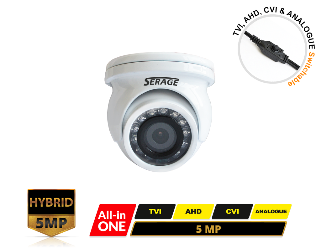 SR555UNI - SERAGE 5MP 4 in 1 Vandal-proof Eyeball Mini Camera