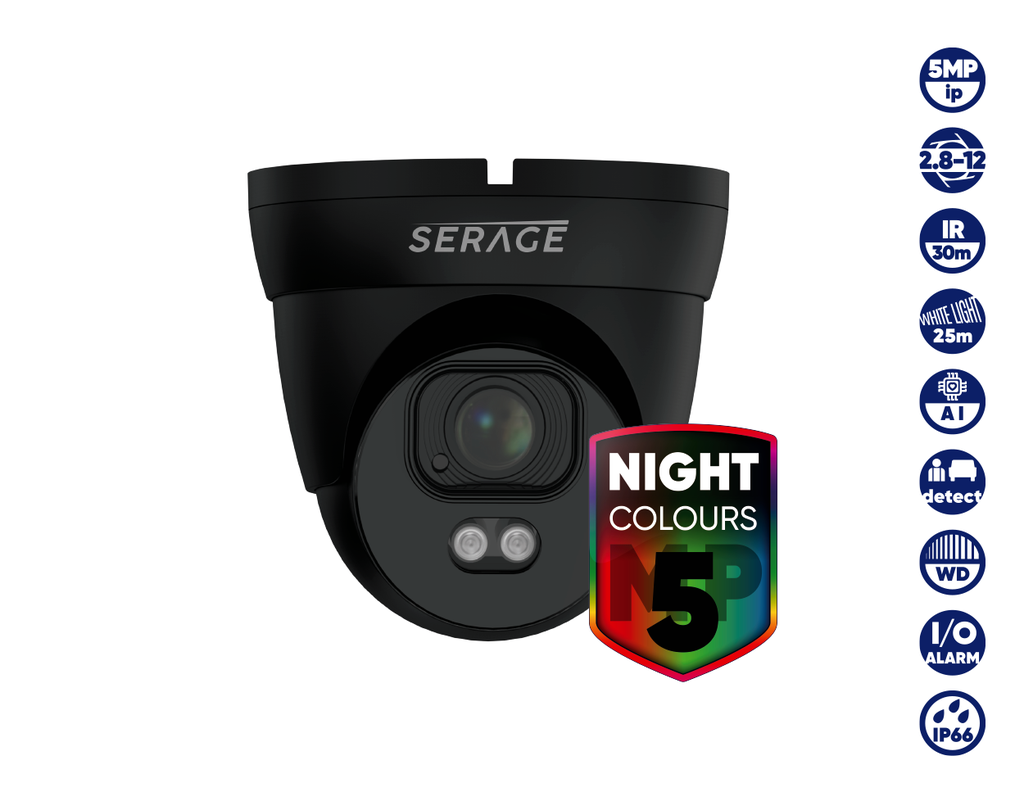 SRDNC5VFAIB - SERAGE 5MP 2.8-12mm Motorised Dome Camera