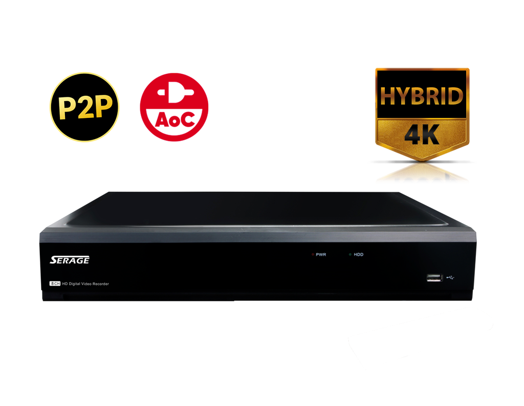 SR5008D - SERAGE 8 CH, 5 in 1 Hybrid HD DVR