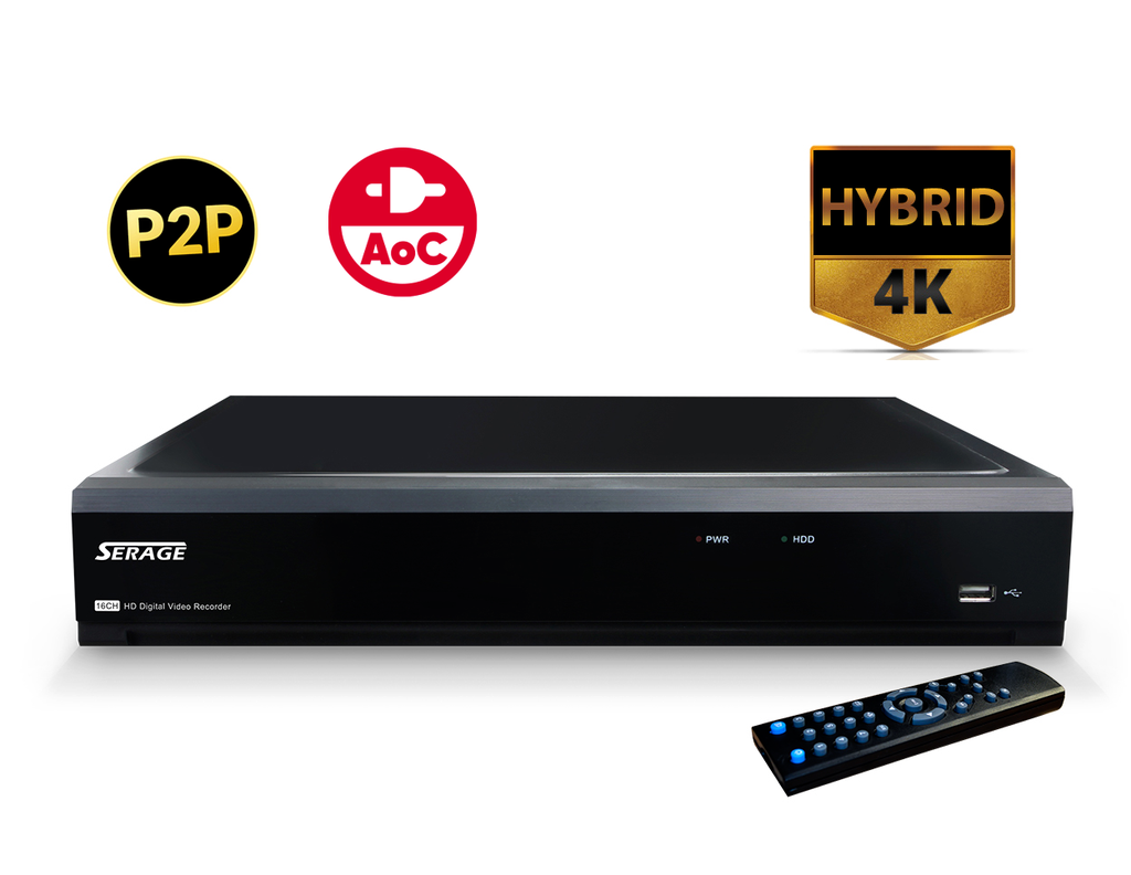 SR5016D - SERAGE 16 CH, 5 in 1 Hybrid HD DVR