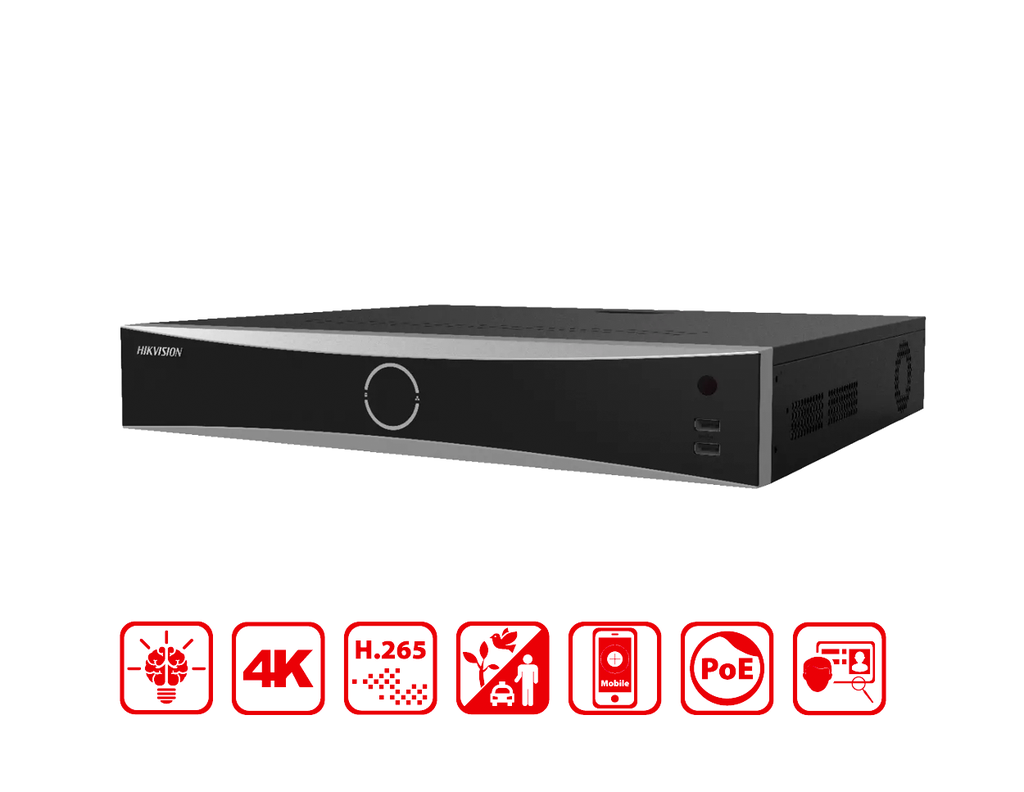 DS-7732NXI-K4/16P - Hikvision 32 CH 16 POE K Series AcuSense 4K NVR