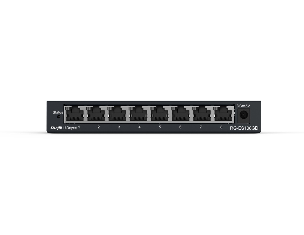 RG-ES108GD - Ruijie 8-port 10/100/1000Mbps Unmanaged Non-PoE Switch