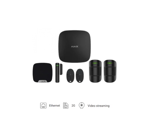 [AJK235653W] AJK235653W- AJAX Kit 2 Hub2 (2G)+MP Apartment with Keyfobs