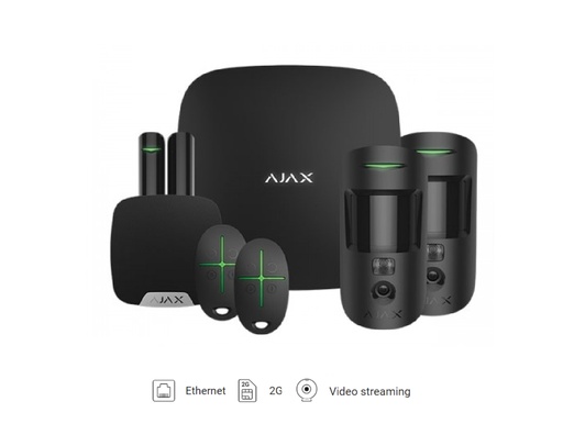 [AJK2MC23323B] AJK2MC23323B- AJAX Kit 2 Hub2 (2G)+MC Apartment with Keyfobs