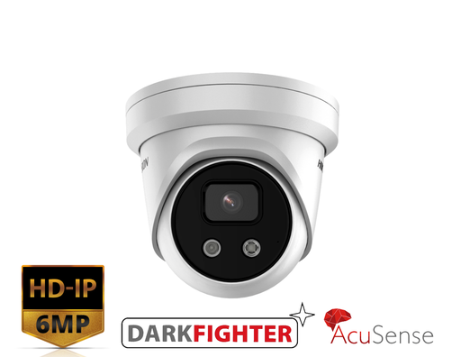 Hikvision AcuSense 6 MP IR Fixed Turret Network Camera