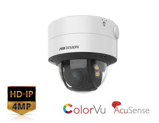 DS-2CD2747G2-LZS - 4 MP ColorVu Motorized Varifocal Dome Network Camera