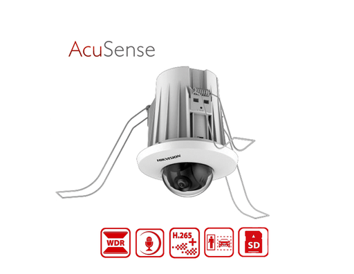 DS-2CD2E43G2-U(2.8MM) - 4MP AcuSense In-Ceiling Fixed Mini Dome Network Camera
