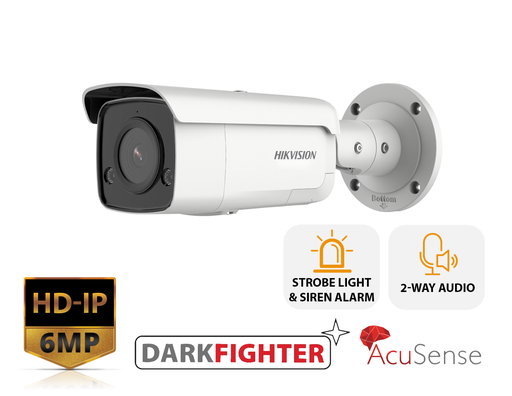 [DS-2CD2T66G2-ISU/SL(2.8MM)] DS-2CD2T66G2-ISU/SL(2.8MM) - 6MP Strobe Light and Audible Warning Fixed Bullet Network Camera