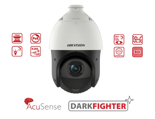 DS-2DE4215IW-DE(T5) - Hikvision 2 MP 15X Powered by DarkFighter IR Network Speed Dome