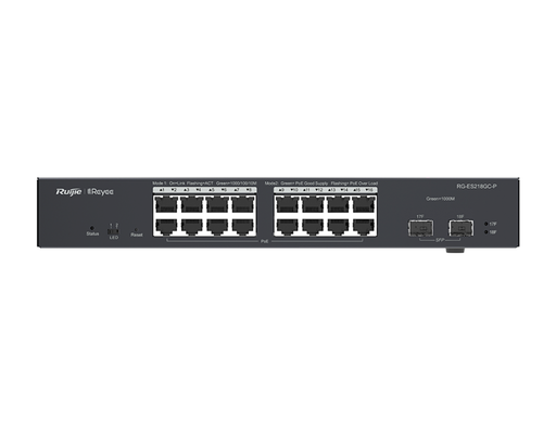 [RG-ES218GC-P] RG-ES218GC-P - Ruijie 18-Port Gigabit Smart Cloud Managed PoE Switch