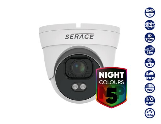 SERAGE 5MP 2.8-12mm Motorised Dome Camera