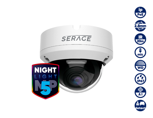 SERAGE 5MP IP 2.8mm Fixed Lens Dome Camera