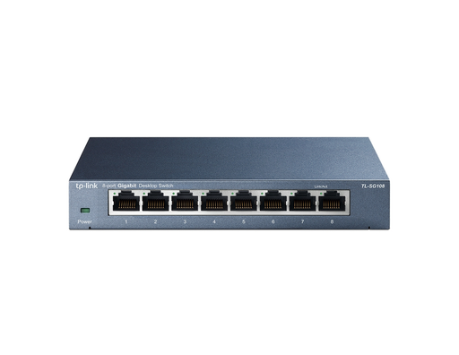 [TL-SG108] TL-SG108 - 8-Port 10/100/1000Mbps Desktop Network Switch