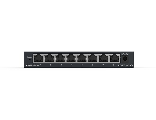 [RG-ES108GD] RG-ES108GD - Ruijie 8-port 10/100/1000Mbps Unmanaged Non-PoE Switch